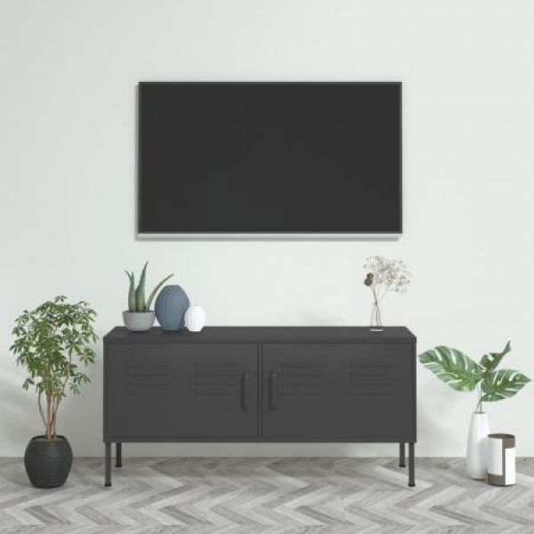 TV Cabinet Anthracite 105x35x50 Cm Steel