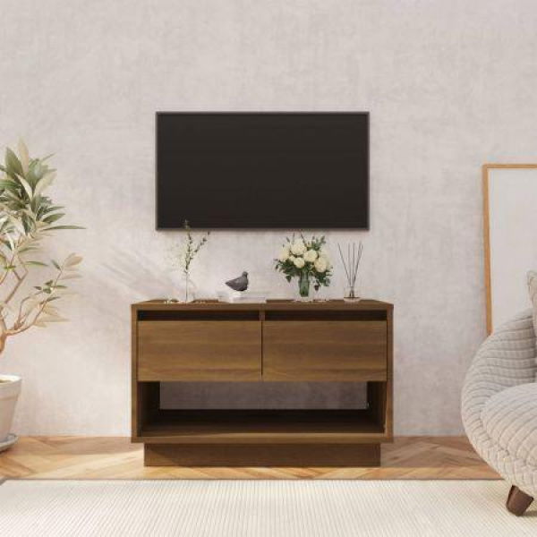 TV Cabinet Brown Oak 70x41x44 Cm Engineered Wood