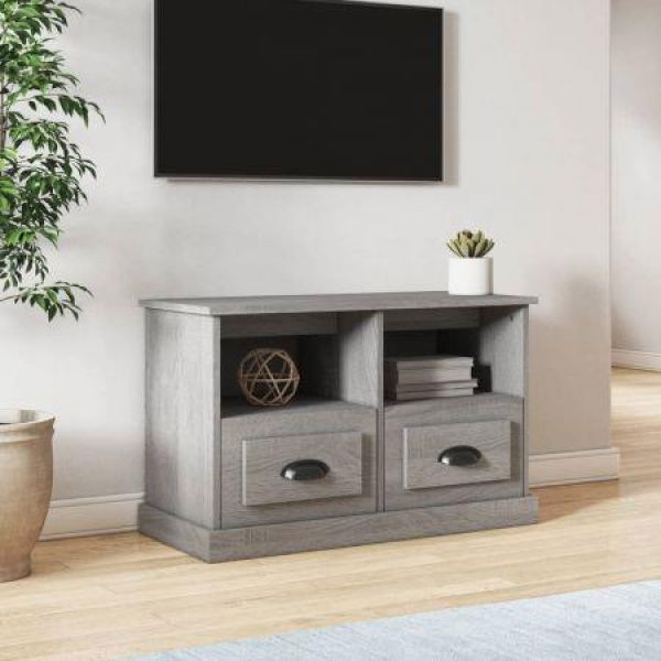 TV Cabinet Grey Sonoma 80x35x50 Cm Engineered Wood