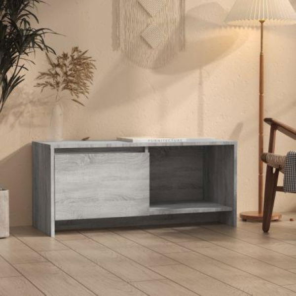 TV Cabinet Grey Sonoma 90x35x40 Cm Engineered Wood