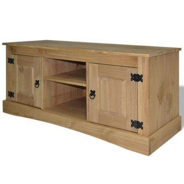 TV Cabinet Mexican Pine Corona Range 120x40x52 Cm