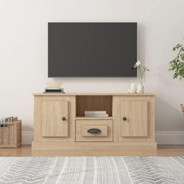 TV Cabinet Sonoma Oak 100x35.5x45 Cm Engineered Wood.