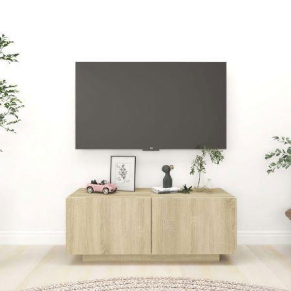 TV Cabinet Sonoma Oak 100x35x40 Cm Engineered Wood