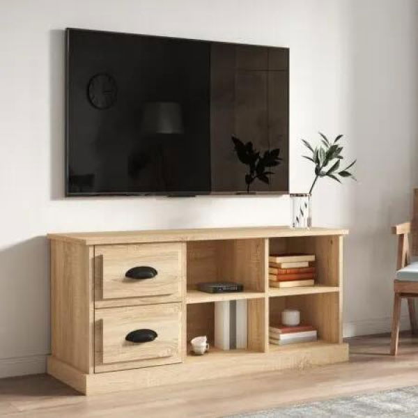 TV Cabinet Sonoma Oak 102x35.5x47.5 cm Engineered Wood