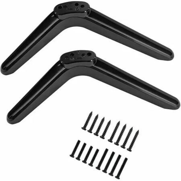 TV Legs Stand Base Compatible TCL Roku Smart 27 28 29 30 32 37 40 55 Inch 32S305 32S301 32S303 40S355 40S325 43S425 43S431 50S431 50S435 55S425 65S433 65S555 Screws Mount Support