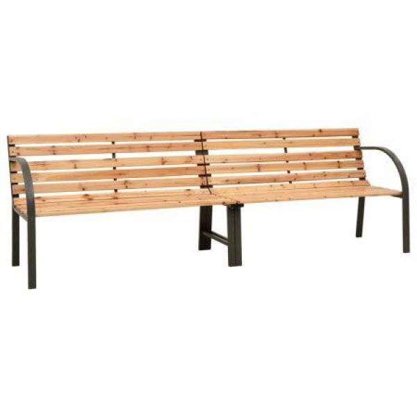 Twin Garden Bench 241 Cm Solid Wood Chinese Fir