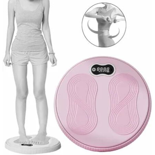 Twist Waist Disc Board Body Building Fitness Slim Trainer Plate Abdomen Twister Women Gear Waist Waist Exercise Color Pink