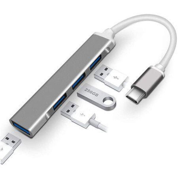 TYPE C To USB Hub 4 Port USB C Splitter USBC To USB Hub For MacBook And Cellphone