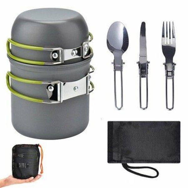 Ultralight Camping Cookware Utensils Outdoor Tableware Set Hiking Picnic Backpacking