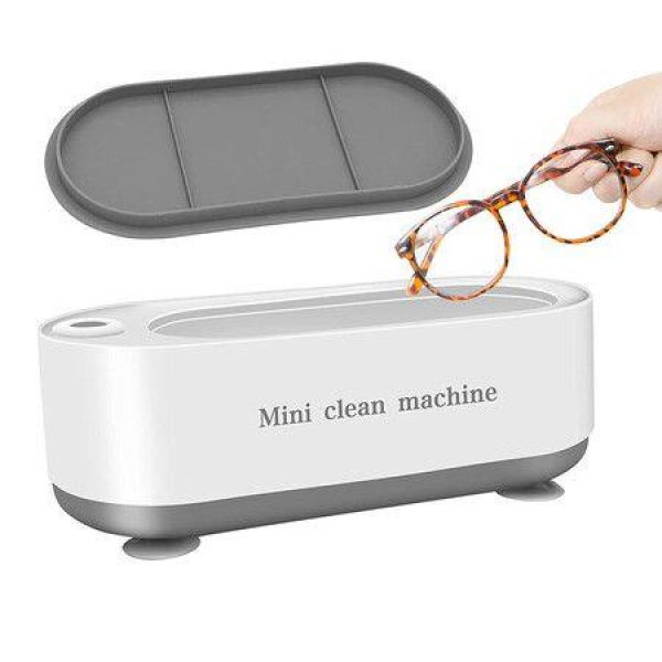 Ultrasonic Jewelry Cleaner 45kHZ Glasses Cleaner With Contact Lens Storage Case