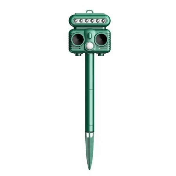 Ultrasonic Solar Animal Repellent, Cat Deterrent, Marten Deterrent, Cat Repellent, 5 Modes, Adjustable Frequency, Animal Repellent, Ultrasonic Repellent