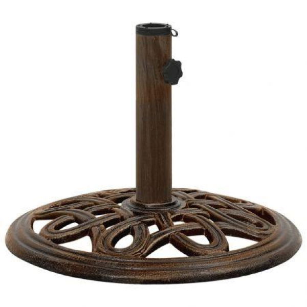 Umbrella Base Bronze 40x40x32 Cm Cast Iron