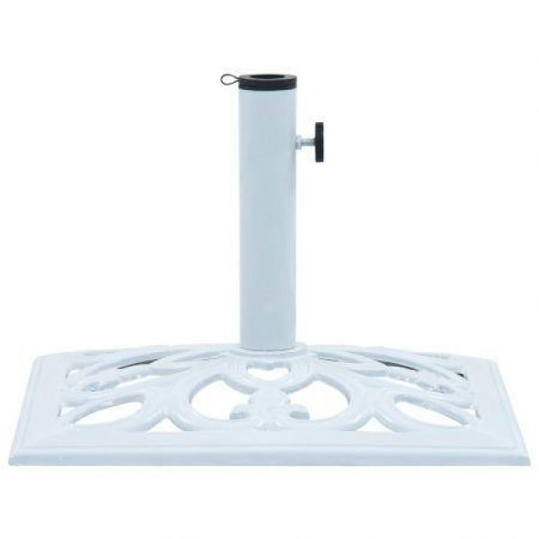 Umbrella Base White 12 Kg 49 Cm Cast Iron