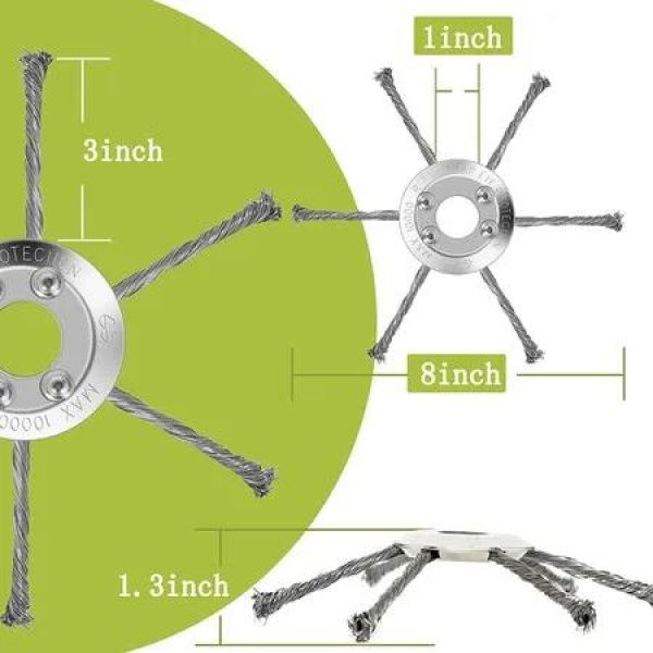 Unbreakable Wired Trimmer Blade eliminates the need for frequent blade replacements- The Indestructible Solution for Effortless Lawn Care