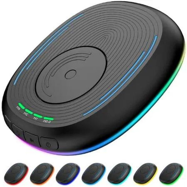 Undetectable Mouse Wiggler Jiggler with Timer,ON/Off Switch,RGB Light Keep Your Computer Active(Black)