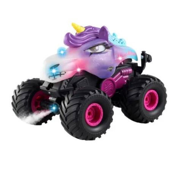 Unicorn 2.4G Remote Control Light Spray Shark Stunt Car Cool Stunts Drive Upright Rotate 360 Left And Right Perfect Gift Idea