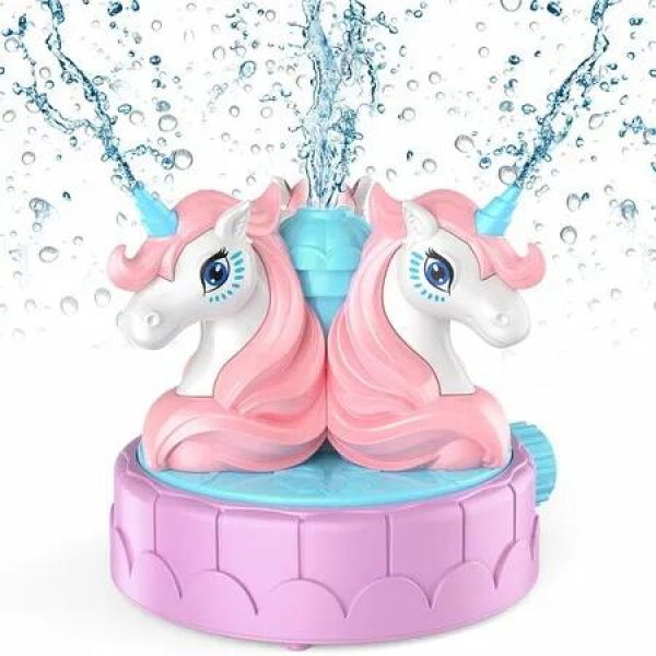 Unicorn Sprinkler Toddlers Toys Girls Summer Water Kids Play Outside Boys Yarn Activities Outdoor Splash Joy