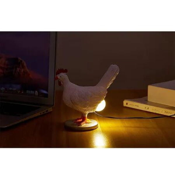 Unique and Delightful 3D Chicken Egg Table Lamp - A Charming Gift for Friends and Family