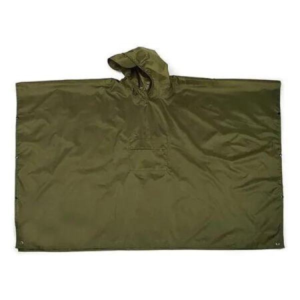 Unisex Waterproof Hooded Rain Poncho for Camping, Fishing, and Outdoor Activities(Green)