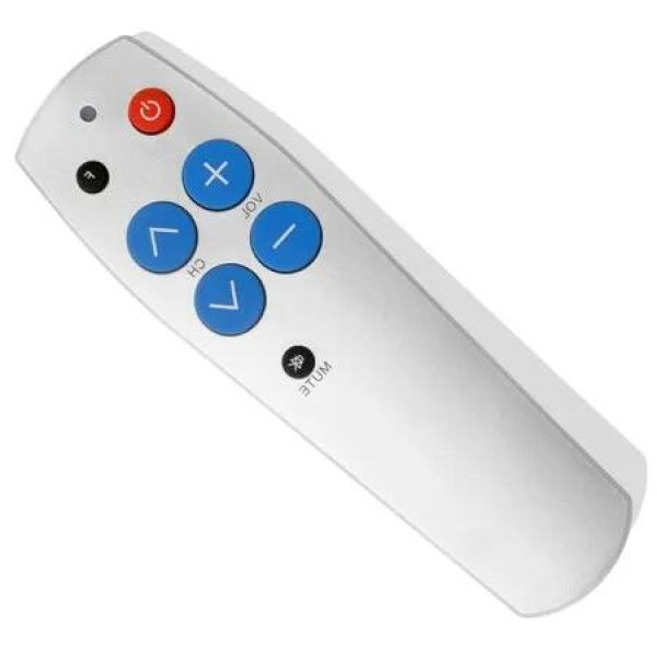 Universal Simplify TV Control with the Big Button Remote Ideal for Seniors(Silver)