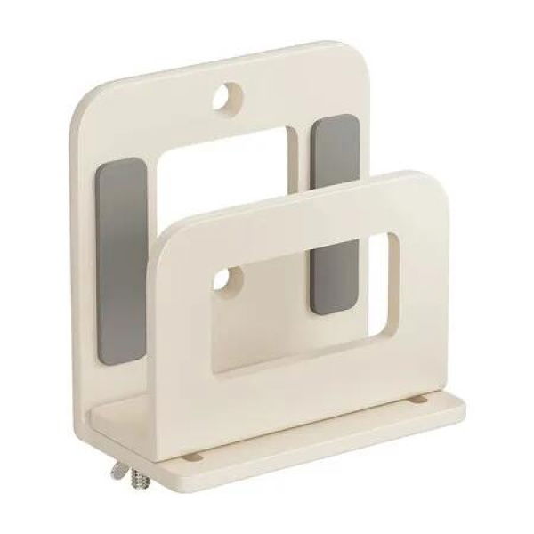 Universal Wall Mount Holder for Small Devices, Heavy Duty Cable Box, Router, Modem Mount Bracket, White