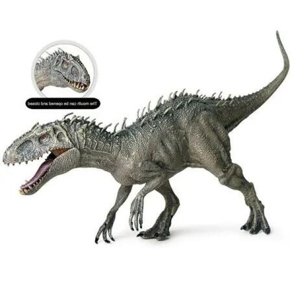 Unleash the Savage Indominus Rex: Open-Mouth Action Figure Toy from Dinossauro World