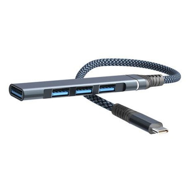 USB-C Hub 4-in-1 Ultra Slim Portable Data Hub USB Splitter USB 3.0 Expander For Laptop PC.