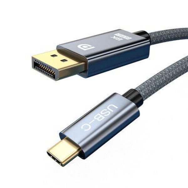 USB-C To DisplayPort 1.4 Cable [8K@60Hz 4K@144Hz 120Hz 2K@240Hz 5K] Type-C To DP 1.4 Cable [32.4 Gbps Thunderbolt 4/3 Compatible] For MacBook Pro M1 M2 Mac Studio Mac Mini XPS (3m)