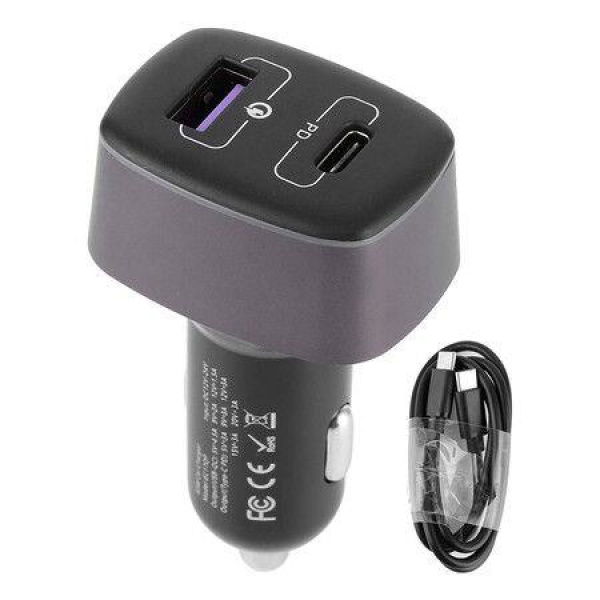 USB Car Charger 83W 12-24V Car Charger Cigarette Lighter QC3.0 PD Output Fast Charging For Phone Tablet Computer.