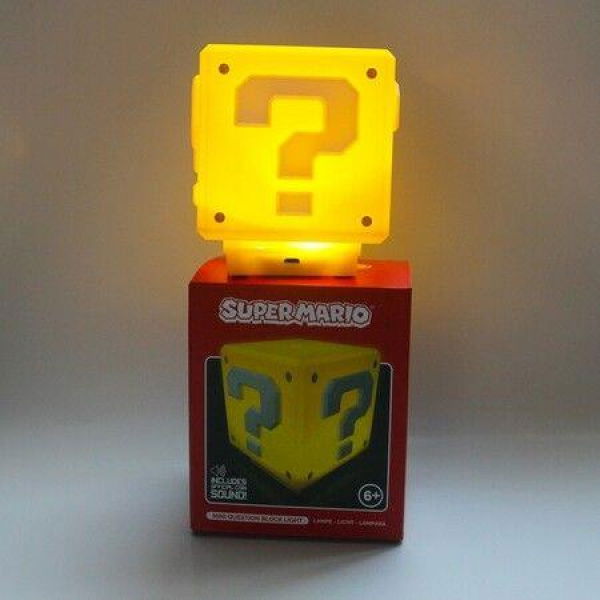 USB Charging LED Question Mark Night Light Super Mario Bros Games Children Night Light Bedroom Table Lamp Kids Birthday Gifts