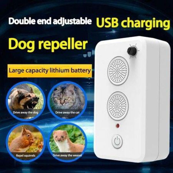 USB Rechargeable Ultrasonic Small Animal Repeller,Ultrasonic Dog Bark Stopper, Anti Noise Repeller