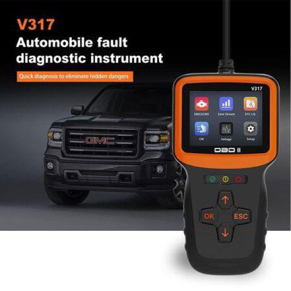 V317 Car OBD2 Scanner Car Interior Accessories Code Reader Engine Fault Code Reader Scanner CAN Diagnostic Scan Tool For All OBD II/EOBD Protocol Cars