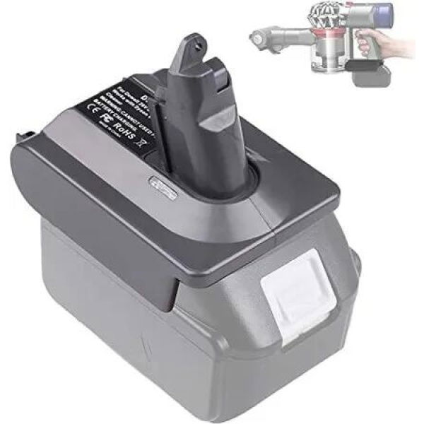 V6 Adapter for Makita 18V Lithium-ionBattery Convert to for Dyson V6 Tool use, for Makita 18V BL1830 BL1850 Battery Compatible for Dyson V6 Series Animal Absolute Vacuum Cleaner