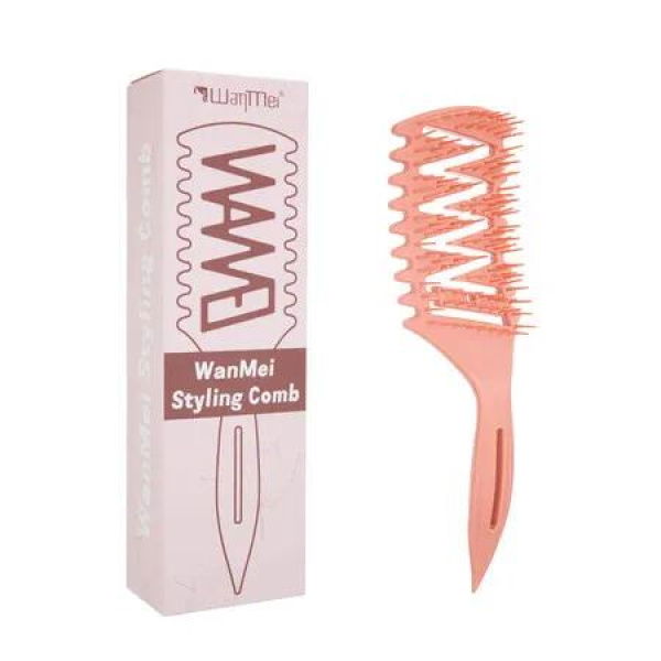 Vented Hair Brush, Detangling Brush for Curly,Thick,and Straight Hair,Wet and Dry Hair Brush for Detangling,Styling,Defining,Shaping Color Red