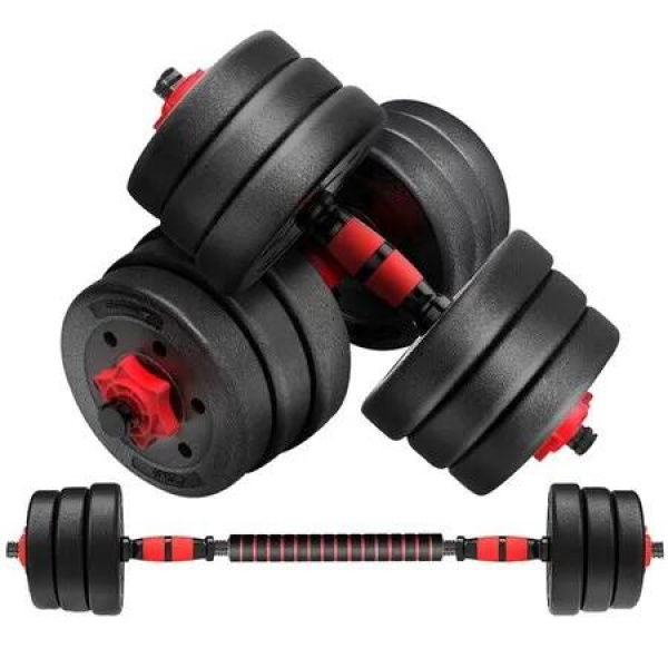 VERPEAK Adjustable Rubber Dumbbells 20kg