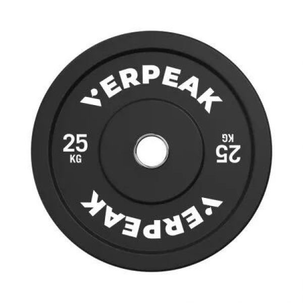 VERPEAK Black Bumper weight plates-Olympic (25kgx1) VP-WP-104-FP / VP-WP-104-LX