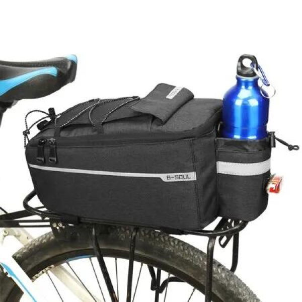 Versatile Bike Carrier Bag/Bike Back Basket : Waterproof Pannier for Cycling, Back Seat, and Shoulder Use