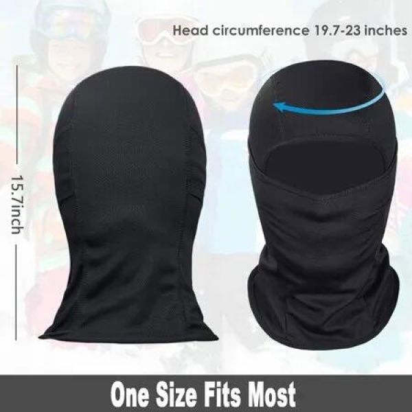 Versatile Breathable Balaclava Face Mask provides full-face coverage for warmth and protection during skiing,snowboarding, motorcycling,and other outdoor activities