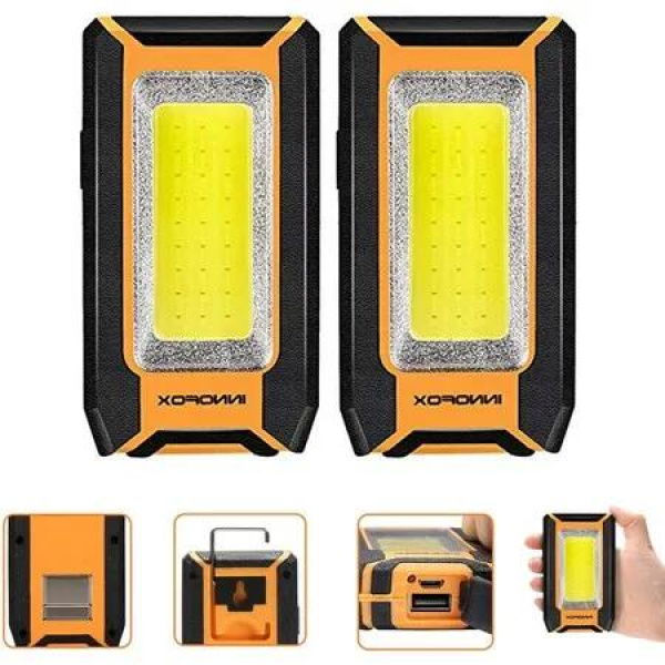 Versatile LED Magnetic Worklight: Illuminating Any Environment with 40W Power and Multiple Lighting Options(2 pack)