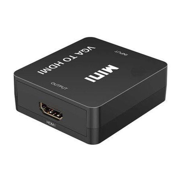 VGA To HDMI Adapter Mini Vga Adapter Box Steadily Convert Full HD Audio Video