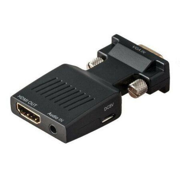 VGA To HDMI Adapter VGA To HDMI Video Converter Adapter VGA Male To Female HDMI