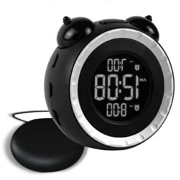 Vibrating Alarm Wake-Up Call Clock for Heavy Sleepers with Dual Loud Bed Shaker Alarm,Dimming USB Charging Port