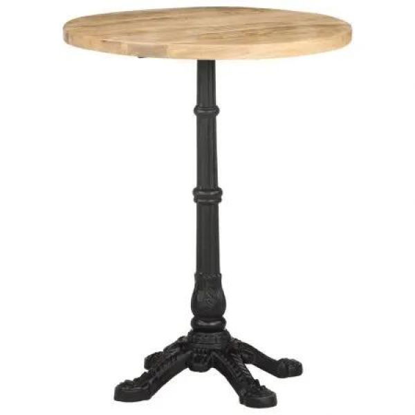 vidaXL Bistro Table diameter 60x76 cm Rough Mango Wood