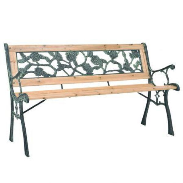 VidaXL Garden Bench 122 Cm Wood