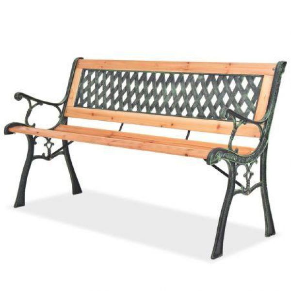 VidaXL Garden Bench 122 Cm Wood