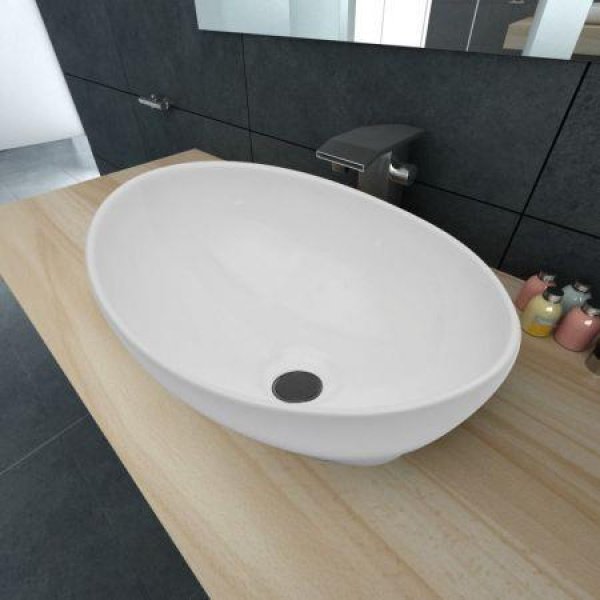 VidaXL Luxury Ceramic Basin White 40 X 33 Cm