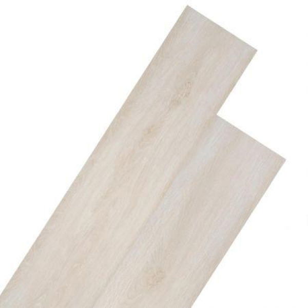 VidaXL PVC Flooring Planks 5.26 Square Meters 2mm Oak Classic White