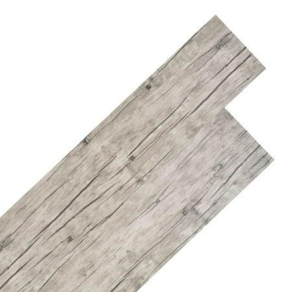 VidaXL PVC Flooring Planks 5.26 Square Meters 2mm Oak Washed