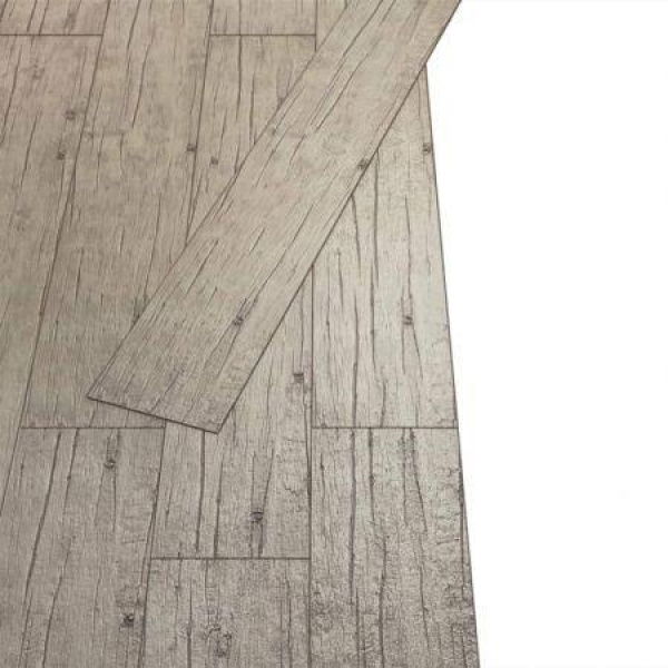 VidaXL Self-adhesive PVC Flooring Planks 5.02 Square Meters 2mm Oak Washed