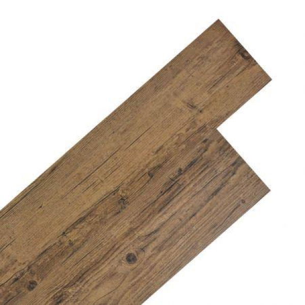 VidaXL Self-adhesive PVC Flooring Planks 5.02 Square Meters 2mm Walnut Brown